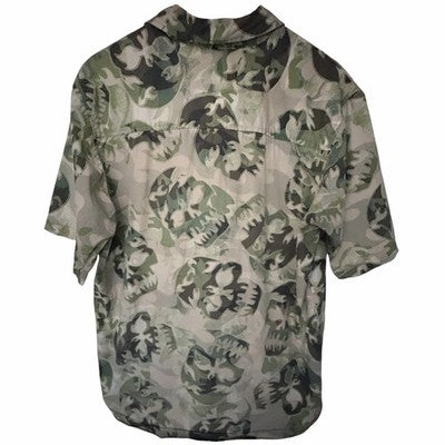 Sideout Green Camo Leaf Button Up Shirt L - product photo 2