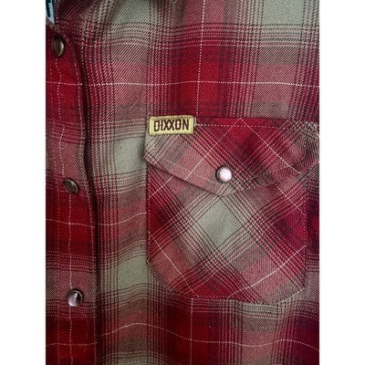 Dixxon The Juarez Flannel Shirt Womens Small Plaid Snap Front - product photo 5