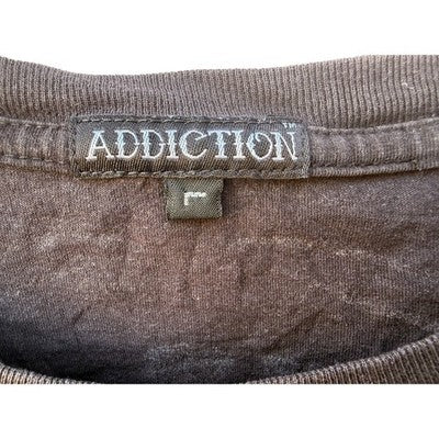 Addiction Brand Motorcycle Graphic T Shirt Mens Large Black Biker Double Sided - product photo 3