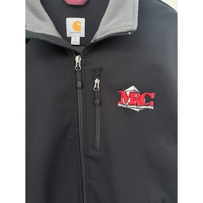 Carhartt Soft Shell Jacket Mens XL Black Full Zip Embroidered Workwear Coat - product photo 4