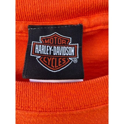 Harley Davidson Chosa HD Mesa AZ V-Twin Power Long Sleeve Shirt Mens XXL Orange - product photo 3