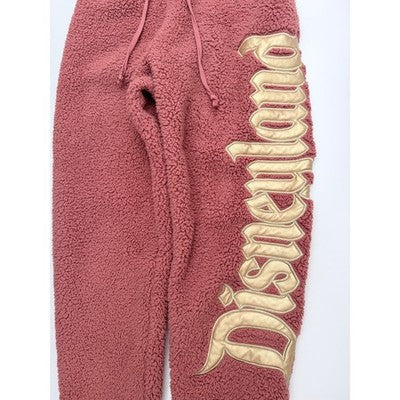 Disney Spirit Jersey Sherpa Jogger Pants Womens Small Pink Lounge Sweatpants - product photo 5