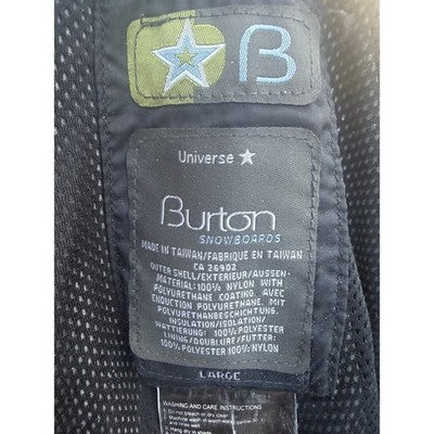 Burton Universe Vintage Adult Large Gray Blue Snowboard Bib Pants - product photo 3