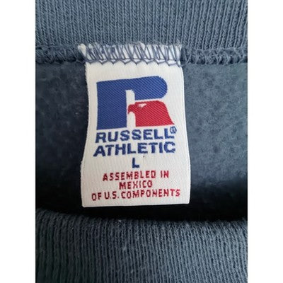 Russell Athletic Crewneck Sweatshirt Mens L Blue Blank Pullover Made In Mexico - product photo 3