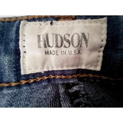 Hudson Bacara Crop Straight Mid Rise Jeans Women's 28 Made USA Stretch Denim - product photo 5