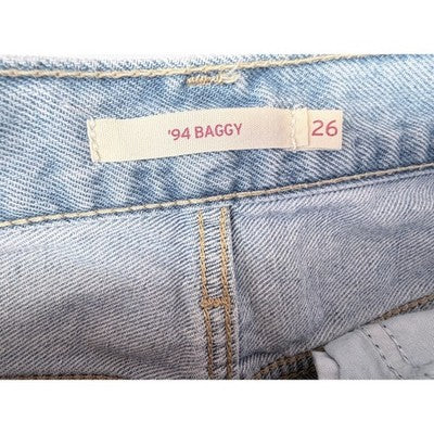 Levi’s Distressed Jeans Womens 26 Light Wash Baggy Skater Denim Pants - product photo 3