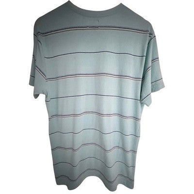 O'Neill Striped Pocket T Shirt Mens Large Aqua Blue - product photo 2