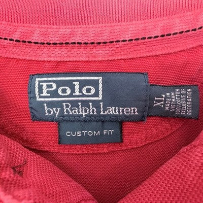 Polo Ralph Lauren Polo Shirt Mens XL Red Custom Fit Pony Logo - product photo 3