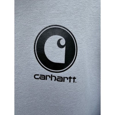 Carhartt Hoodie Mens Large Gray Relaxed Fit Workwear Pullover Sweatshirt - product photo 3