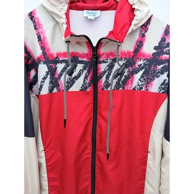 Cirque Du Soleil Drawn to Life Disney Jersey Hoodie Womens Large Red Disney - product photo 4
