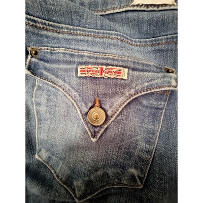 Hudson Bacara Crop Straight Mid Rise Jeans Women's 28 Made USA Stretch Denim - product photo 4