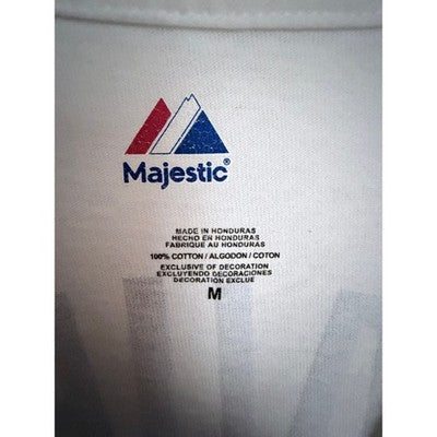 Minnesota Twins Joe Mauer 7 Graphic T Shirt White Majestic Mens Medium - product photo 3