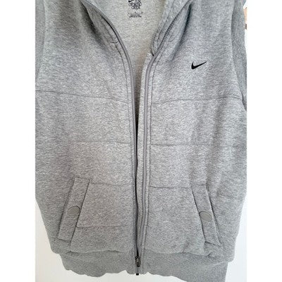 Nike Athletic Dept Padded Vest Womens Large Gray Swoosh - product photo 5
