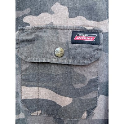 Dickies Camo Hooded Jacket Mens Small Quilted Lined Workwear Camouflage Coat - product photo 5