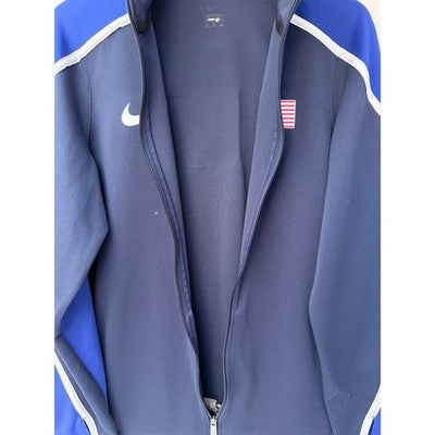 Nike Team USA Track Jacket Mens Large Navy Blue Full Zip Olympic Zip Up - product photo 5