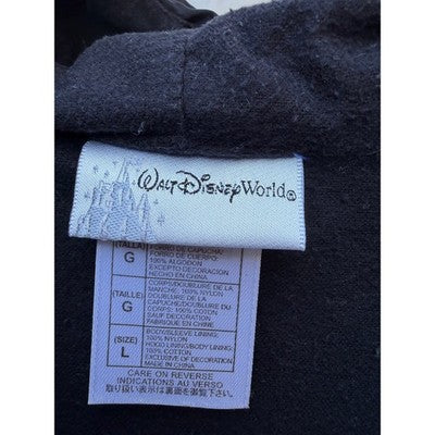 Walt Disney World Windbreaker Jacket Mens Large Black Blue Vintage 1971 Patch - product photo 3