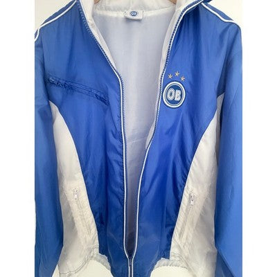 OB Track Jacket Mens XL Blue Full Zip Lightweight Athletic Streetwear - product photo 5