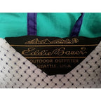 Eddie Bauer Full Zip Windbreaker Jacket Blue Green Mens M - product photo 4