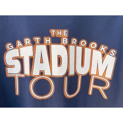 Garth Brooks Denver T Shirt Mens Large Blue Stadium Tour Graphic - product photo 5