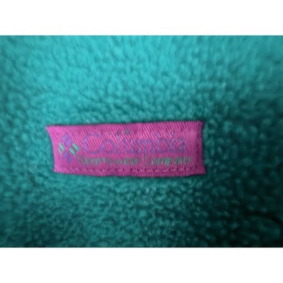Vintage Columbia Radial Sleeve Fleece Jacket Womens Large Teal Purple Made USA - product photo 6