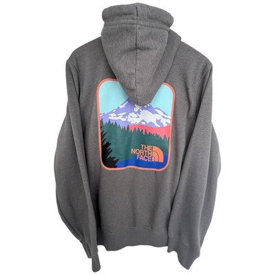 The North Face Graphic Hoodie Mens Medium Gray Pullover Sweatshirt Outdoor - product photo 2