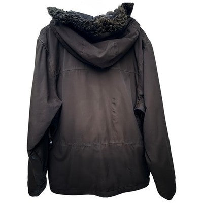 Billabong Pilot Jacket Mens Large Brown Hooded Full Zip Utility Coat Outdoor - product photo 2