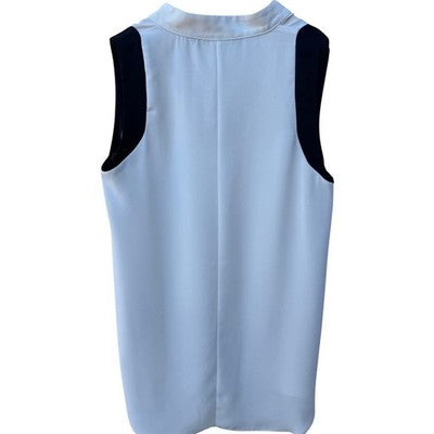 Zara Womens Sleeveless Blouse Small White V Neck Top - product photo 2