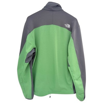 The North Face Soft Shell Jacket Mens Large Green Gray Full Zip Fleece Lined - product photo 2