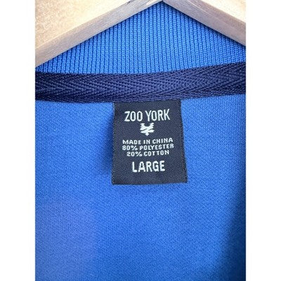 Zoo York Track Jacket Mens Large Blue White Full Zip Athletic Streetwear - product photo 3