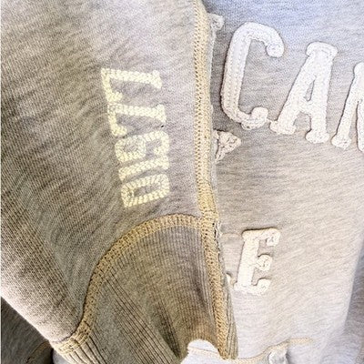 American Eagle Hoodie Mens Medium Gray Logo Pullover Casual Sweatshirt - product photo 5