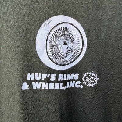 HUF Graphic T Shirt Mens Medium Green Streetwear Skate Tee - product photo 5