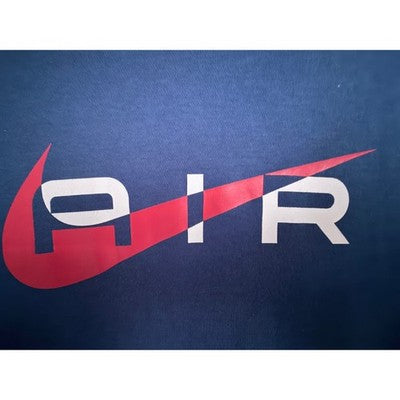 Nike Air Pullover Hoodie Womens XL Blue Red Swoosh Graphic - product photo 4