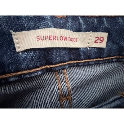 Levi's Superlow Boot Women's Jeans 29x32 Medium Wash Bootcut NWT