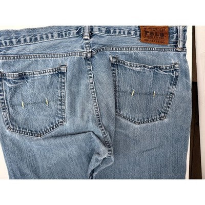 Polo Ralph Lauren Jeans Mens 34x30 Light Wash Straight Leg Denim Pants - product photo 4