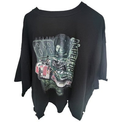 Dale Earnhardt Jr 88 Amp Energy NASCAR Womens Cropped Graphic T Shirt Black 3XLT - product photo 2