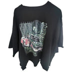 Dale Earnhardt Jr 88 Amp Energy NASCAR Womens Cropped Graphic T Shirt Black 3XLT - product photo 2