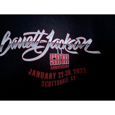 Barrett Jackson 50th Anniversary Scottsdale AZ 2022 Graphic Tee Mens Med Black - product photo 5