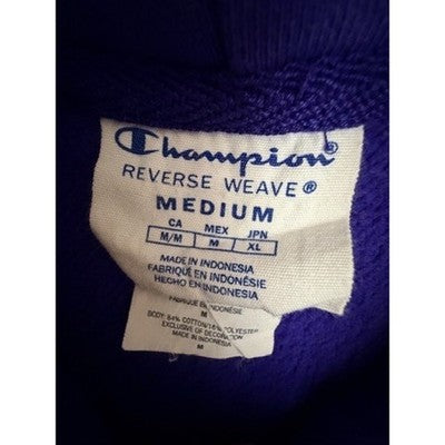 Champion Reverse Weave Mens M Purple Pullover Hoodie - product photo 3