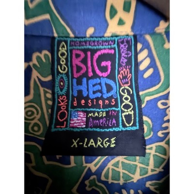 Big Hed Designs Hawaiian Shirt Mens XL - product photo 3