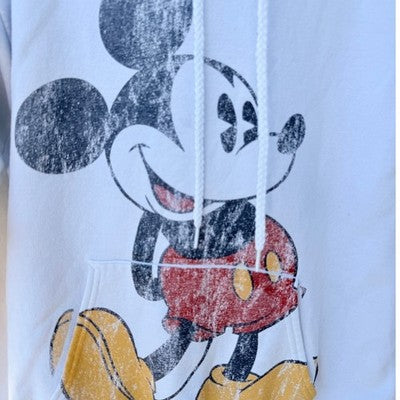 Disney Parks Mickey Mouse Hoodie Unisex Small White Graphic Pullover - product photo 4