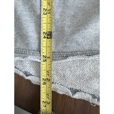 Free People Lace Up Short Sleeve Sweatshirt Gray Womens 3X (estimated) - product photo 6