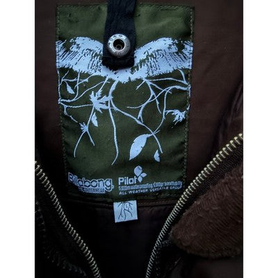 Billabong Pilot Jacket Mens Large Brown Hooded Full Zip Utility Coat Outdoor - product photo 4