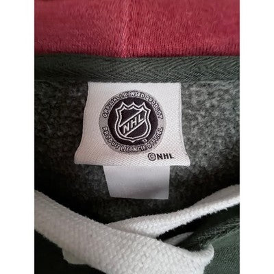 Minnesota Wild Lace Up Hoodie Green NHL Hockey Sweatshirt Mens Large - product photo 3