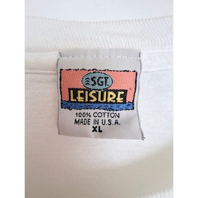 SGI Leisure Beaver Creek Long Sleeve T Shirt Mens XL White Made USA - product photo 3