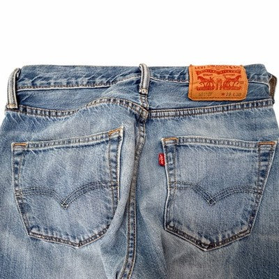 Levi's 501 Slim Taper Jeans Mens 29x30 Blue Distressed - product photo 4