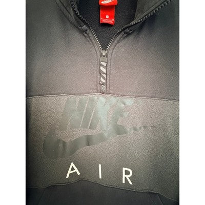 Nike Air Quarter Zip Sweatshirt Mens S Black Gray - product photo 4