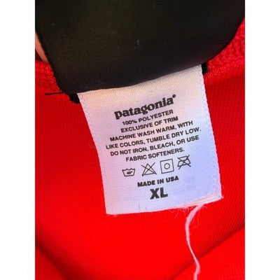 Patagonia Capilene Quarter Zip Base Layer Shirt Mens XL Red Made In USA - product photo 4