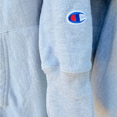 Champion Reverse Weave Hoodie Mens Large Gray Heavyweight Pullover - product photo 3