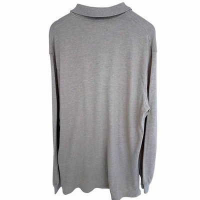 Polo Ralph Lauren Long Sleeve Polo Shirt Mens XL Beige Pony Logo Classic Fit - product photo 2