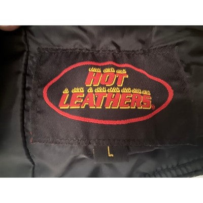 Hot Leathers Leather Vest Womens Large Black Biker - product photo 3